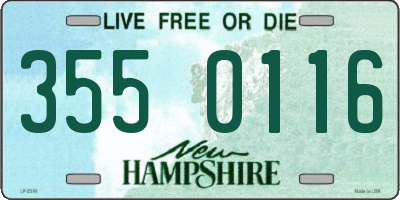 NH license plate 3550116