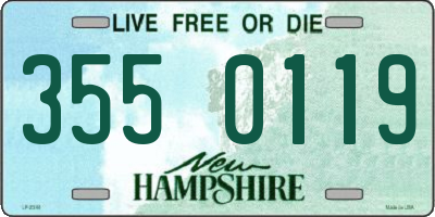 NH license plate 3550119