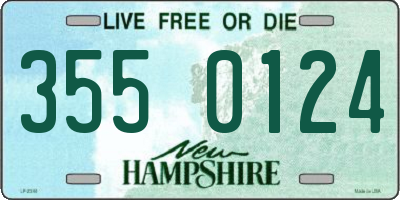 NH license plate 3550124