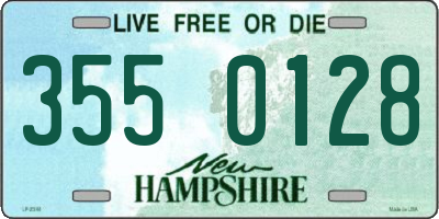 NH license plate 3550128