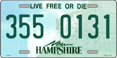 NH license plate 3550131