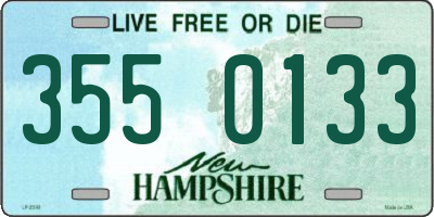 NH license plate 3550133