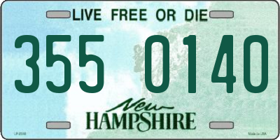 NH license plate 3550140