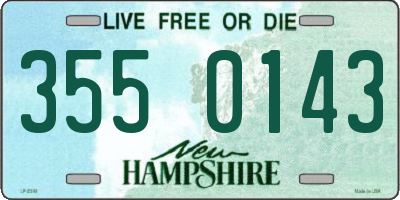 NH license plate 3550143