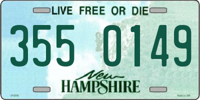 NH license plate 3550149