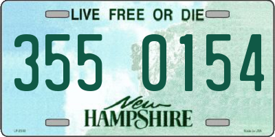 NH license plate 3550154