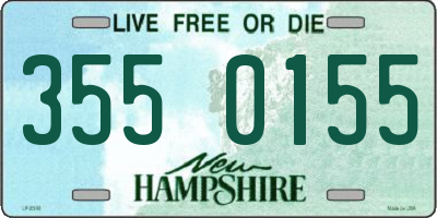 NH license plate 3550155