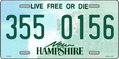 NH license plate 3550156