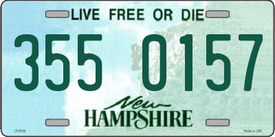 NH license plate 3550157