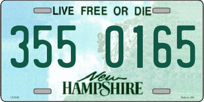 NH license plate 3550165