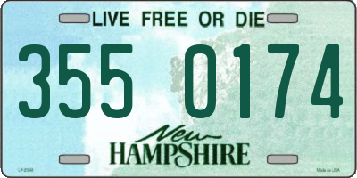 NH license plate 3550174