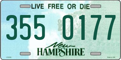 NH license plate 3550177
