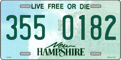 NH license plate 3550182