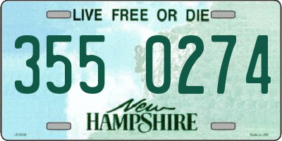 NH license plate 3550274