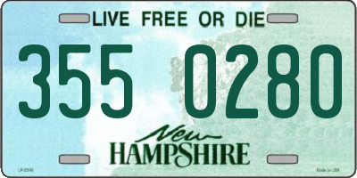 NH license plate 3550280