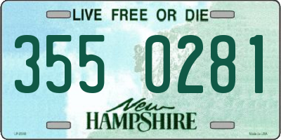 NH license plate 3550281