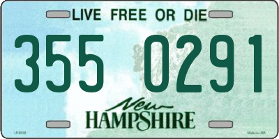 NH license plate 3550291