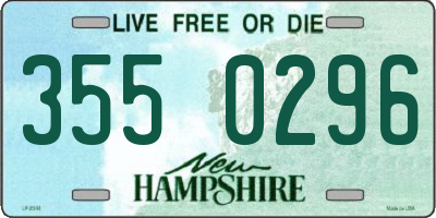 NH license plate 3550296