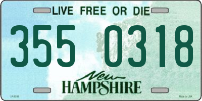 NH license plate 3550318