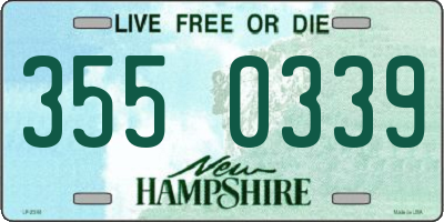 NH license plate 3550339