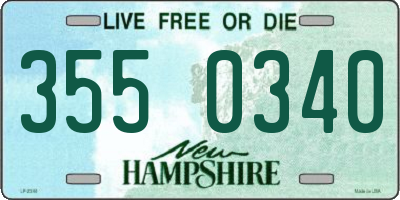 NH license plate 3550340