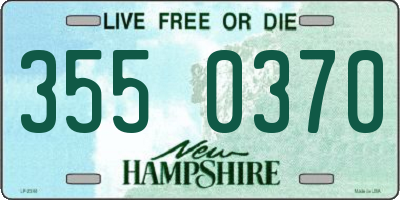 NH license plate 3550370