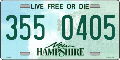 NH license plate 3550405