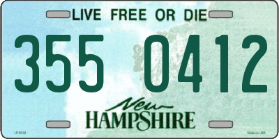 NH license plate 3550412