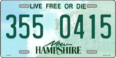 NH license plate 3550415