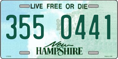 NH license plate 3550441