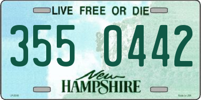 NH license plate 3550442