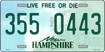 NH license plate 3550443