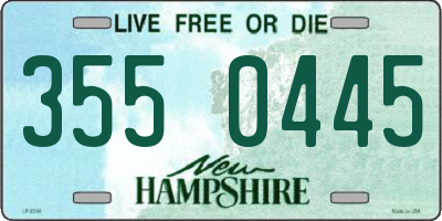 NH license plate 3550445