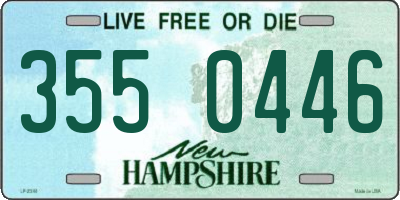 NH license plate 3550446