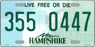 NH license plate 3550447
