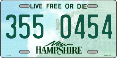 NH license plate 3550454