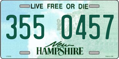 NH license plate 3550457
