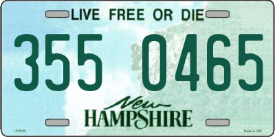 NH license plate 3550465