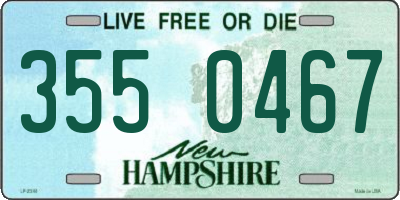 NH license plate 3550467