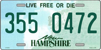 NH license plate 3550472