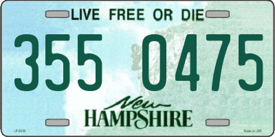 NH license plate 3550475