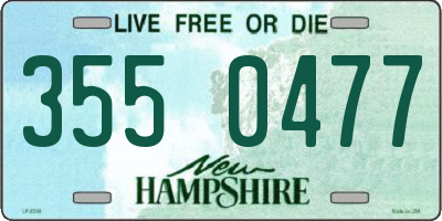 NH license plate 3550477