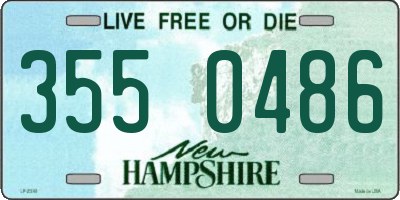 NH license plate 3550486