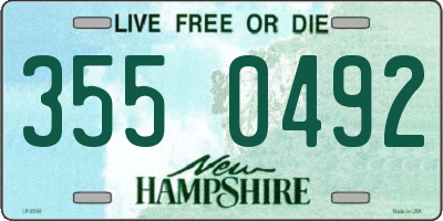 NH license plate 3550492