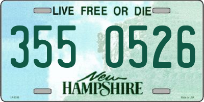 NH license plate 3550526