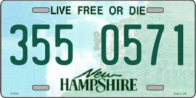 NH license plate 3550571