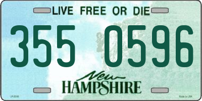NH license plate 3550596