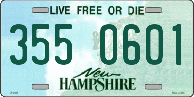 NH license plate 3550601