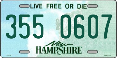 NH license plate 3550607