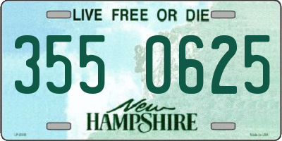 NH license plate 3550625